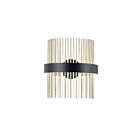 ET2 Lighting Chimes WiZ E34201-BKSNSBR 2-Lumières Noir/Nickel satiné/Laiton satiné 34W Applique murale LED