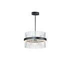 ET2 Lighting E34205-BKSN Chimes WiZ 2-Lumières 106W Noir/Nickel satiné Suspendu