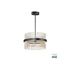 ET2 Lighting E34205-BKSNSBR Chimes WiZ 2-Lumières 106W Noir/Nickel satiné/Laiton satiné Suspendu