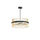 ET2 Lighting E34207-BKSBR Chimes WiZ 2-Lumières 146W Noir/Laiton satiné Suspendu