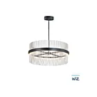 ET2 Lighting E34207-BKSN Chimes WiZ 2-Lumières 146W Noir/Nickel satiné Suspendu
