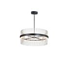 ET2 Lighting E34207-BKSN Chimes WiZ 2-Lumières 146W Noir/Nickel satiné Suspendu