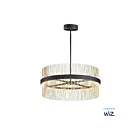 ET2 Lighting E34207-BKSNSBR Chimes WiZ 2-Lumières 146W Noir/Nickel satiné/Laiton satiné Suspendu