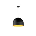 ET2 Lighting E34604-54BKGLD Foster 1-Lumière 7W Noir/Or Suspendu