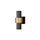 ET2 Lighting Reveal Outdoor E34754-BKGLD Noir/Or 18W Lanterne murale d'extérieur