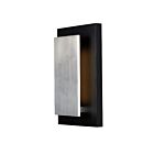 ET2 Lighting Alumilux Piso E41335-BKSA 15W Noir/Aluminium satiné Applique murale d'extérieur LED