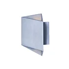 ET2 Lighting Alumilux Facet E41373-SA Aluminium satiné 7W Lanterne murale d'extérieur