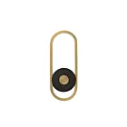 ET2 Lighting Gravity E42104-BKGLD Noir/Or 13W Lanterne murale d'extérieur