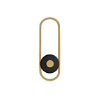 ET2 Lighting Gravity E42106-BKGLD Noir/Or 15W Lanterne murale d'extérieur