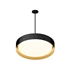 ET2 Lighting E51015-BKGLD Echo 1-Lumière 40W Noir/Or Suspendu