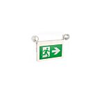 Etlin Daniels EC222WH-A13BB-GU-4 2-têtes 3-4W LED Panneau lumineux de sortie Running Man avec têtes combinées
