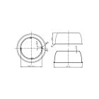 Etlin Daniels HBRA9-90D-ALRF-M150 Réflecteur en aluminium
