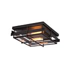 Plafonnier semi encastré Eurofase Lighting 28055-013 Muller 120W Bronze