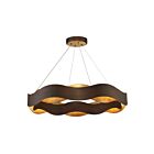 Lustre Ronde Eurofase Lighting Vaughan 31384-018  100W Bronze
