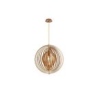 Suspendu Ronde Abruzzo 31873-025 60 Watt Gris Météorologique