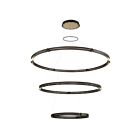 Lustre 3 étages ronde Eurofase Lighting Admiral 37056-018 210W Noir mat