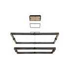 Lustre 2 étages rectangulaire LED Eurofase Lighting Admiral 37061-012 134W Noir mat