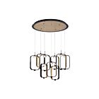 Lustre Ronde Eurofase Lighting Dagmar 37079-017  54W Noir