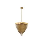 Lustre ovale LED Eurofase Lighting Bloomfield 37095-017 18-Lumières 81W Brosse antique or
