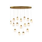 Chandelier LED à code Eurofase PAGET 37192-013 95W Or