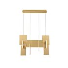 Lustre Grand linéaire Eurofase Lighting Coburg 37345-013  93W Or anodisé