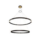 Lustre 2 étages ronde Eurofase Lighting Admiral 37384-012  170W Noir mat