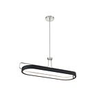 Suspendu ovale Eurofase PEMBERTON 37931-025 1-lumière 35W nickel satiné