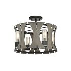 Plafonnier semi encastré Eurofase Lighting 38162-015 Pennino Noir mat