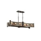 Lustre de l'île Eurofase Lighting Metallo 38429-019 12-Lumières 720W Nickel ancien