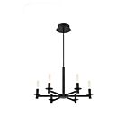 Lustre LED Eurofase TORNA 38440-021 6-lumières 228W noir mat