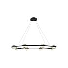 Eurofase Lighting 39309-013 Circolo 8-Luminaires 48W Noir DEL Lustre