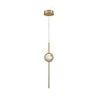Eurofase Lighting 39463-029 Barletta 1-Luminaire 7W Laiton Anodized Aluminum DEL Suspendu