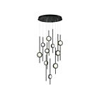 Lustre à cordon LED Eurofase BARLETTA 39464-019 57W aluminium anodisé noir