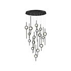 Lustre à cordon LED Eurofase BARLETTA 39465-016 90W aluminium anodisé noir