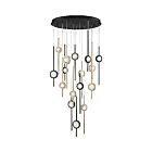 Lustre LED Eurofase BARLETTA 39465-030 16-lumières 90W noir