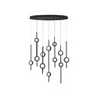 Lustre à cordon LED Eurofase BARLETTA 39466-013 68W aluminium anodisé noir