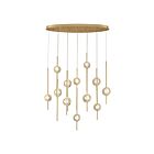 Lustre LED Eurofase BARLETTA 39466-020 12-lumières 68W laiton