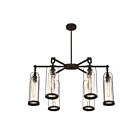 Lustre linéaire Eurofase Lighting Yasmin 42730-019 6-Lumières 360W Noir Satiné
