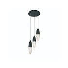 Lustre Eurofase Ecrou 43858-022 5W 3-Lumières Noir mat