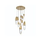 Lustre Eurofase Ecrou 43859-038 45W 9-Lumières Or mat
