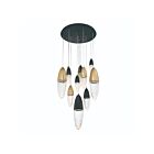 Lustre Eurofase Ecrou 43859-041 45W 9-Lumières Or noir