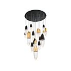 Lustre Eurofase Ecrou 43860-043 90W 18-Lumières Or noir