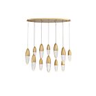 Lustre Eurofase Ecrou 43861-035 60W 12-Lumières Or mat