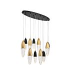 Lustre Eurofase Ecrou 43861-042 60W 12-Lumières Or noir