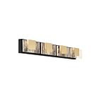 Support mural LED Eurofase Kasha 45347-016 67.2W Noir Et Laiton