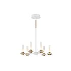 Lustre Eurofase Torcia 45712-012 34W 12-Lumières Noir Et Laiton