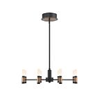 Lustre Eurofase Albany 46352-019 304W 8-Lumières Noir Et Laiton