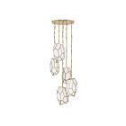 Lustre Eurofase Heera 46465-016 300W 5-Lumières Laiton