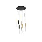 Eurofase 46477-033 11-lumières Mélange d'or et de noir 27W Lustres