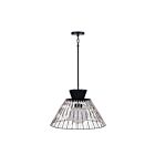 Eurofase Lighting 46633-019 Jelice 1-Lumière 60W Noir mat Suspendu